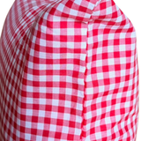 14" x 26" Lumbar Cover in Red Gingham