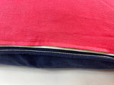 26" x 26" Pillow in Navy 7 Coral Linen | Hedgehouse