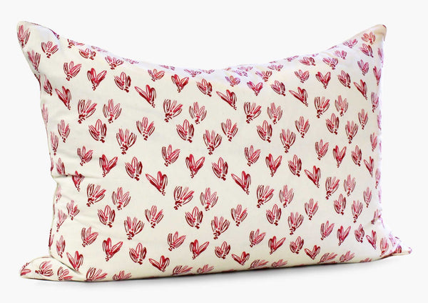 Headboard Cushions in Normandy Red Bows