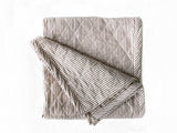 Quilted Throw in Toulouse Brown