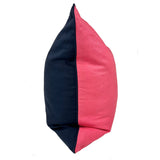 26" x 26" Pillow in Navy 7 Coral Linen | Hedgehouse