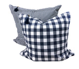 20" x 20" Pillow in Blue Buffalo Check