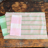 Placemat in Deauville Pink & Green Linen