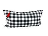 14" x 26" Lumbar Cover in Black Buffalo Check