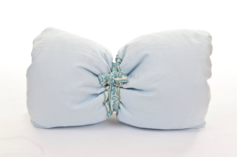 Mini Cover in Light Blue with Vintage Trim