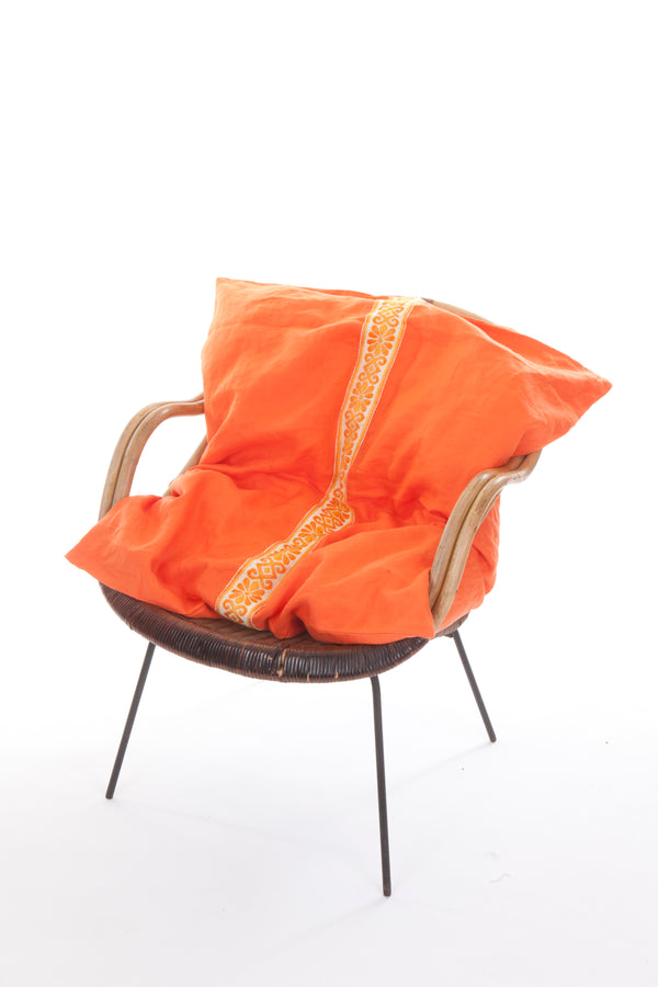 Mini Cover in Orange with Vintage Trim