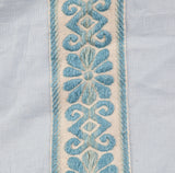Mini Cover in Light Blue with Vintage Trim