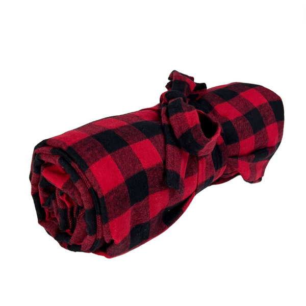 Throwbed Cover in Buffalo Check Flannel with Matching Tote