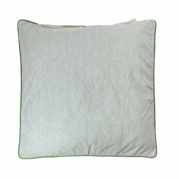 35" x 35" Floor Cushion Cover in Toulouse Green with Velvet