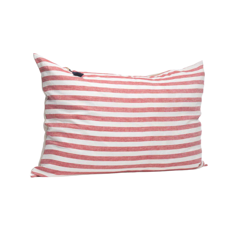 Headboard Cushion Cover in Sur La Mer Red