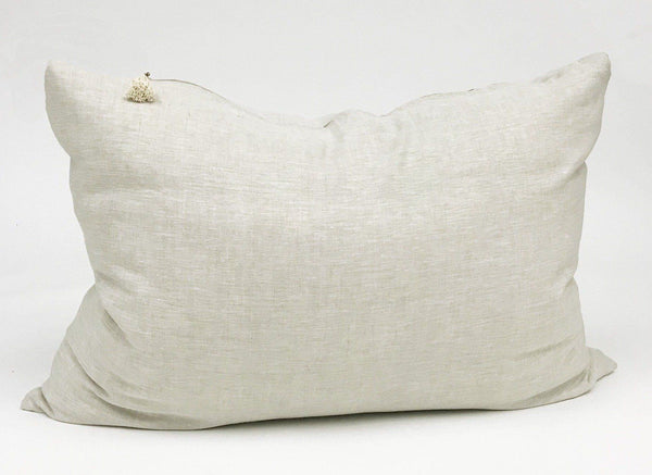 Headboard Cushions in Yarn Dyed Solid Oatmeal