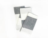 Harbour Island Napkin in Charcoal | Hedgehouse