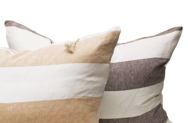 Headboard Cushions In Harbour Island Chocolate