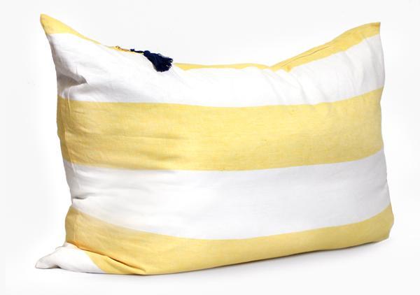 Headboard Cushions In Harbour Island Yellow