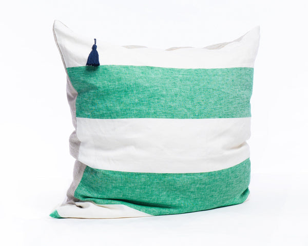 Throw Pillow in Harbour Island Green
