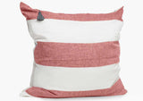 Throw Pillow in Harbour Island Red
