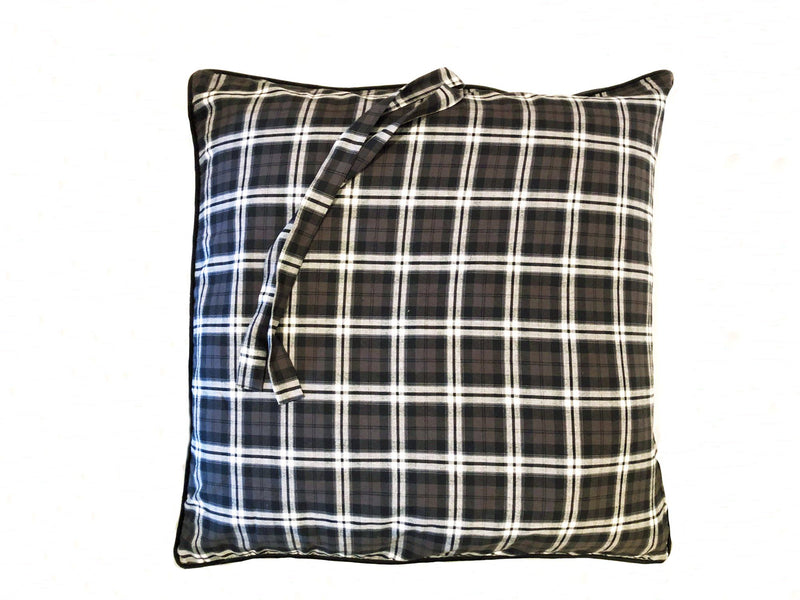 Mini in Black and Brown Plaid Flannel with Velvet Back