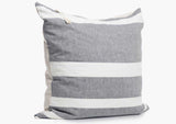Throw Pillow in Majorca Charcoal