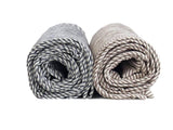 Quilted Throw in Toulouse Blue