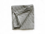 Quilted Throw in Toulouse Blue