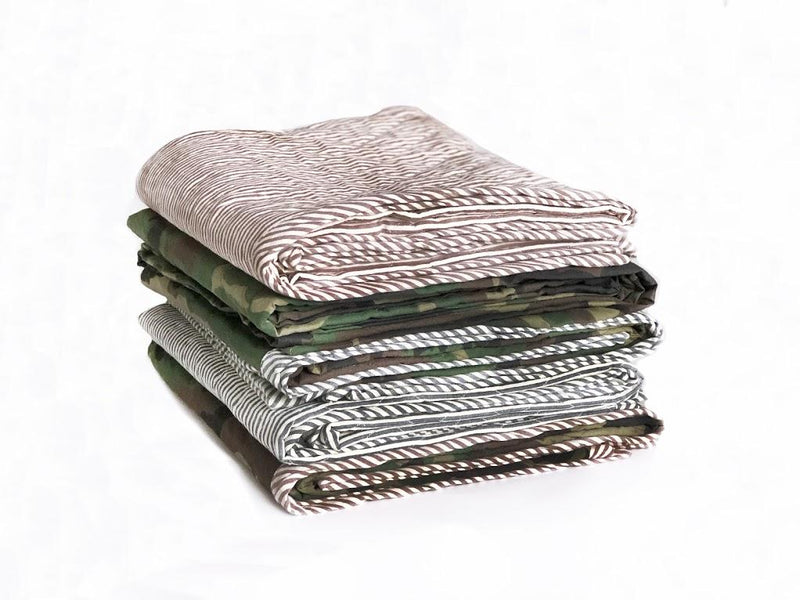 Quilted Throw in Toulouse Blue