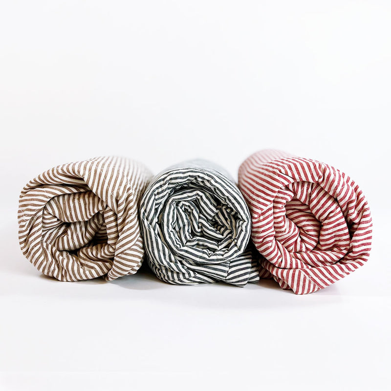 Quilted Throw in Toulouse Red