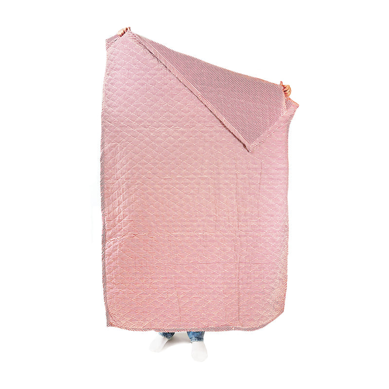 Quilted Throw in Toulouse Red
