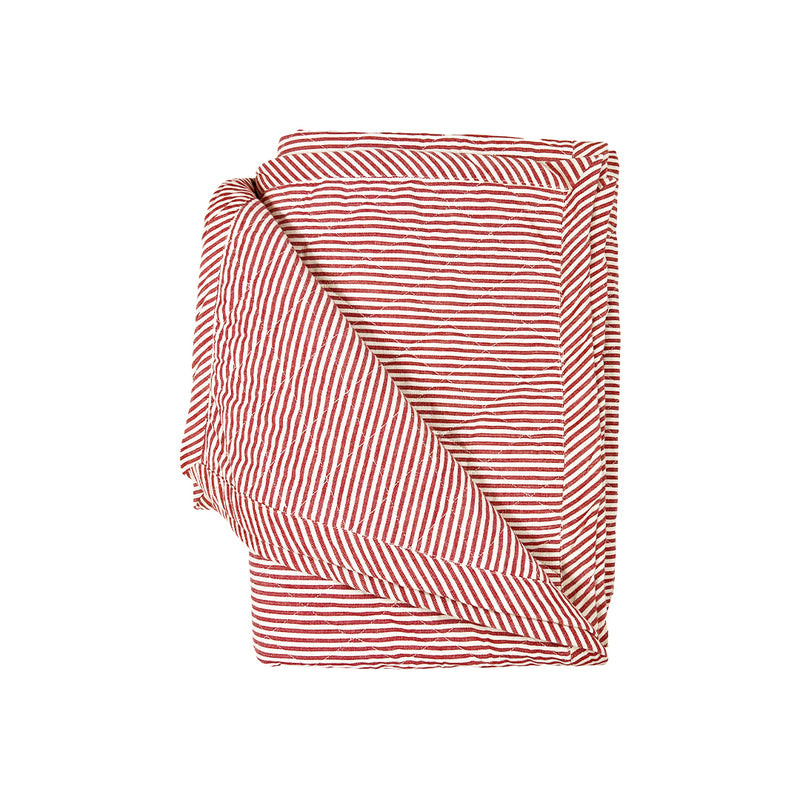 Quilted Throw in Toulouse Red