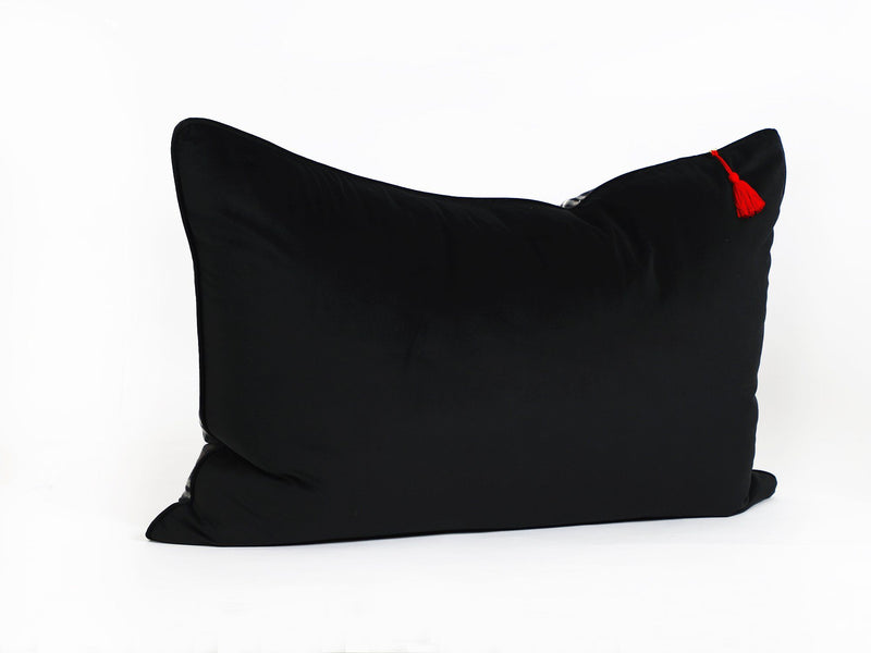 Copy of Headboard Cushion in Leopard with Black Velvet Back