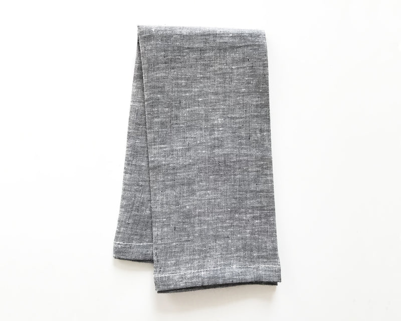 Solid Napkin in Charcoal | Hedgehouse