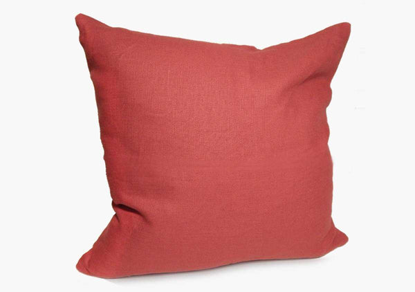 Throw Pillow in Solid Red