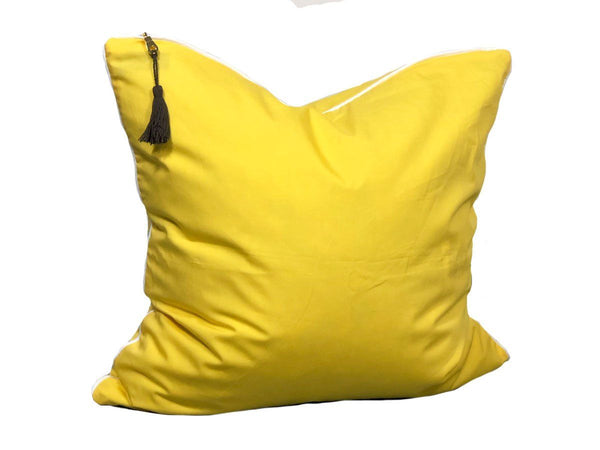 26" x 26" Pillow in Yellow Shirtcloth