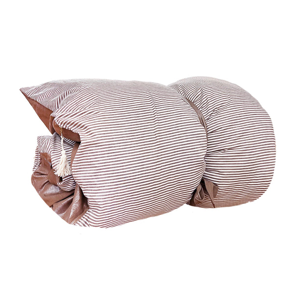 Throwbed in Toulouse Brown & Metallic