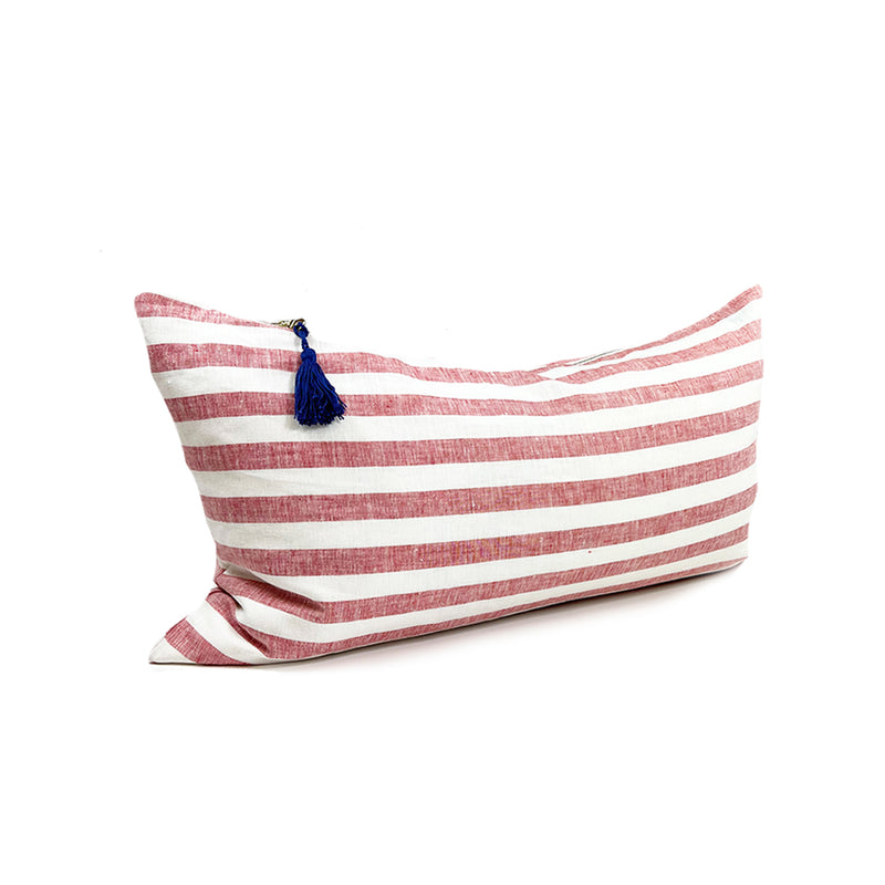 14" x 26" Lumbar in Sur La Mer Red