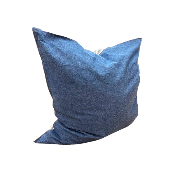 26" x 26" Pillow in Toulouse Blue & Denim