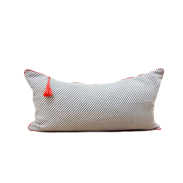 14" x 26" Bias Blue Toulouse & Red Pipe