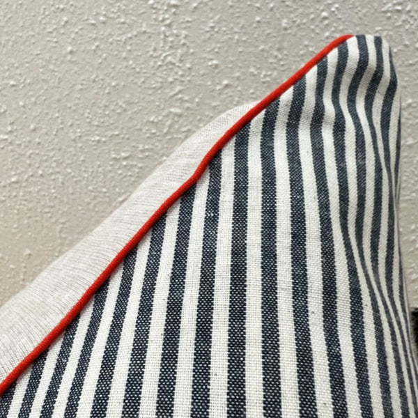 26" x 26" in Blue Toulouse Bias & Red Pipe