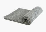 Quilted Throw in Toulouse Blue | Hedgehouse
