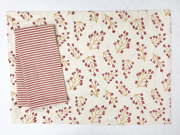 Toulouse Placemat in Red | Hedgehouse