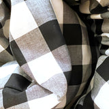 Throwbed Cover in Black Buffalo Check