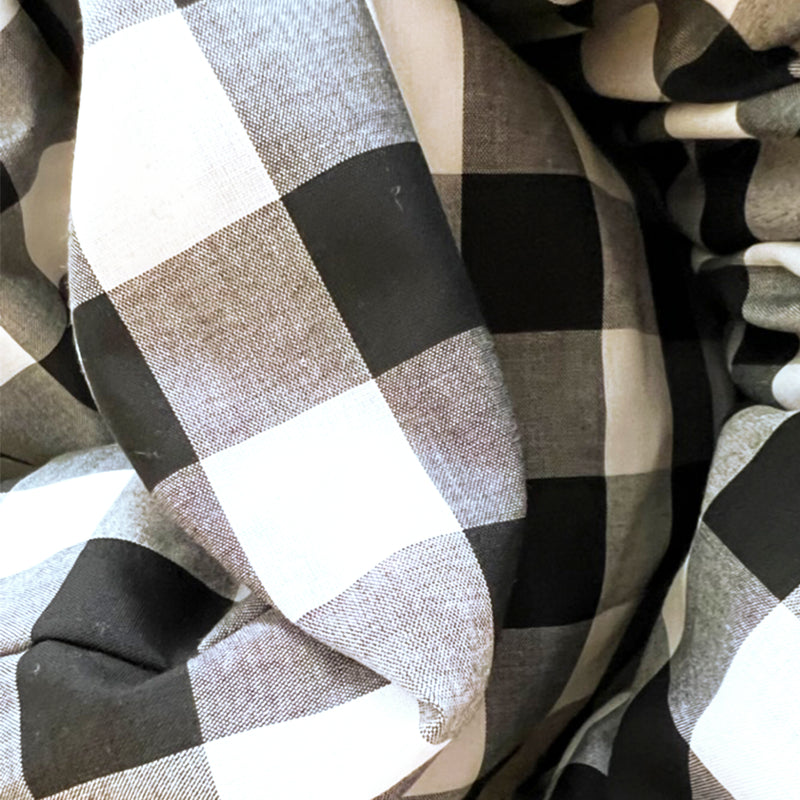 Throwbed Cover in Black Buffalo Check