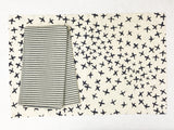 Normandy II Crosses Placemat in Indigo | Hedgehouse