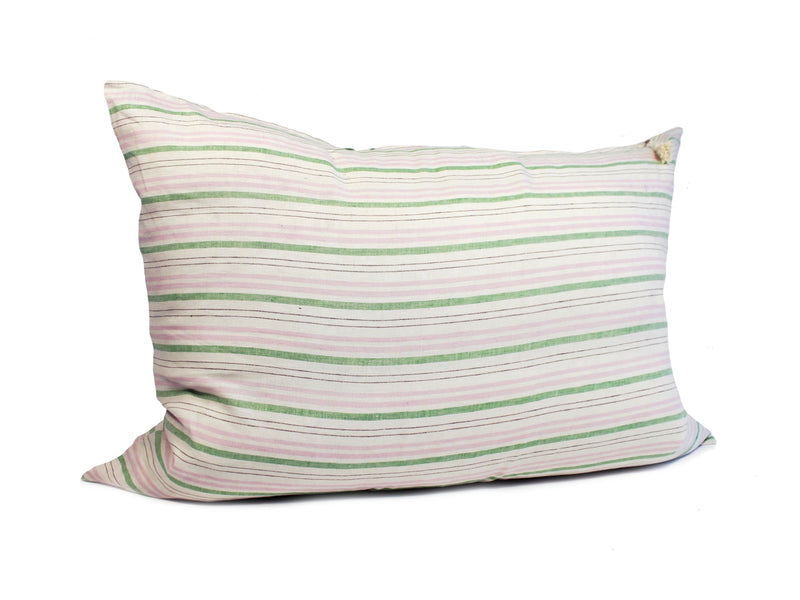 Headboard Cushion in Deauville Pink & Green