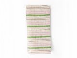 Napkin in Deauville Pink & Green Linen