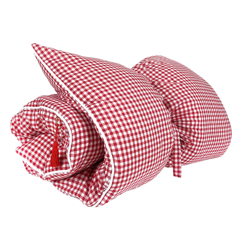Throwbed Cover in Red Gingham