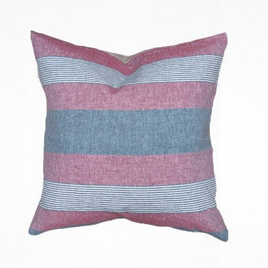 Skiathos Pillow In Jack - 26" x 26" (Heavy Linen Back) | Hedgehouse