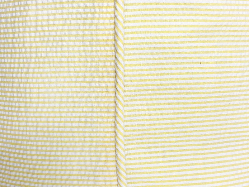 Lumbar Pillow in Yellow Seersucker